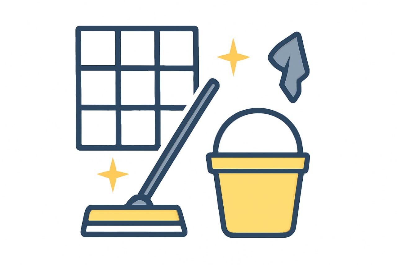 Ícone de limpeza de pisos